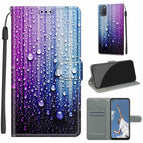 For OPPO A52 / A92 / A72 / C05 Purple Blue Water Drops
