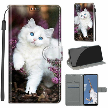 Voltage Coloured Drawing Magnetic Clasp Horizontal Flip PU Leather Case with Holder & Card Slots, For OPPO A52 / A92 / A72