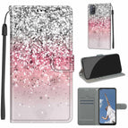 For OPPO A52 / A92 / A72 / C13 Silver Pink Glitter