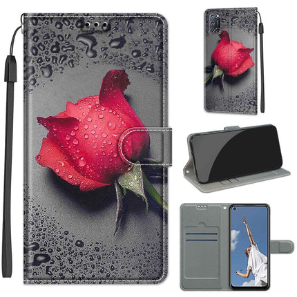 Voltage Coloured Drawing Magnetic Clasp Horizontal Flip PU Leather Case with Holder & Card Slots, For OPPO A52 / A92 / A72