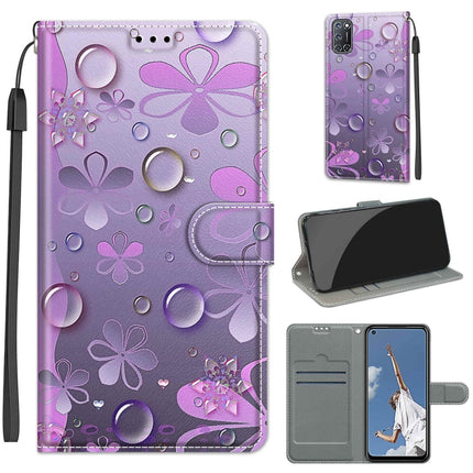Voltage Coloured Drawing Magnetic Clasp Horizontal Flip PU Leather Case with Holder & Card Slots, For OPPO A52 / A92 / A72