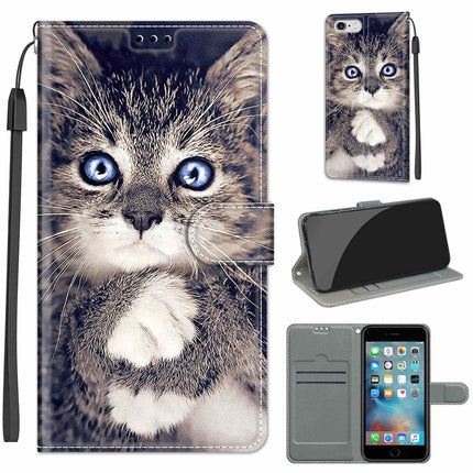 Voltage Farbige Zeichnung Magnetverschluss Horizontal Flip PU Ledertasche mit Halter &amp; Kartenfächern, Für iPhone 6s / 6