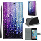 Für iPhone 6s / 6 / C05 Lila Blaue Wassertropfen