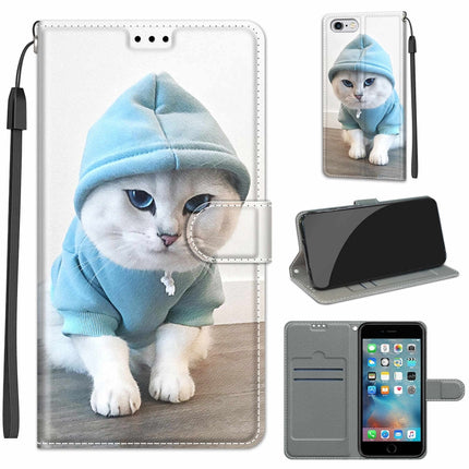 Voltage Farbige Zeichnung Magnetverschluss Horizontal Flip PU Ledertasche mit Halter &amp; Kartenfächern, Für iPhone 6s / 6