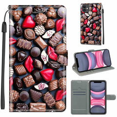 Voltage Colored Drawing Magnetic Clasp Horizontal Flip PU Leather Case with Holder & Card Slots, For iPhone 11