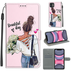 Voltage Colored Drawing Magnetic Clasp Horizontal Flip PU Leather Case with Holder & Card Slots, For iPhone 11