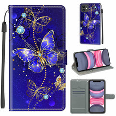 Voltage Colored Drawing Magnetic Clasp Horizontal Flip PU Leather Case with Holder & Card Slots, For iPhone 11