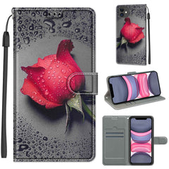 Voltage Colored Drawing Magnetic Clasp Horizontal Flip PU Leather Case with Holder & Card Slots, For iPhone 11