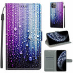 For iPhone 11 Pro / C05 Purple Blue Water Drops