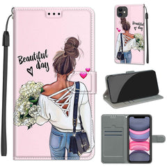 Voltage Colored Drawing Magnetic Clasp Horizontal Flip PU Leather Case with Holder & Card Slots, For iPhone 12 mini