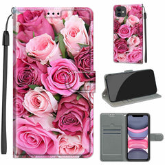 Voltage Colored Drawing Magnetic Clasp Horizontal Flip PU Leather Case with Holder & Card Slots, For iPhone 12 mini