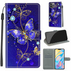 For iPhone 12 Pro Max / C11 Blue Golden Chain Butterflies