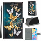For iPhone 12 Pro Max / C20 Gold Silver Flying Butterflies