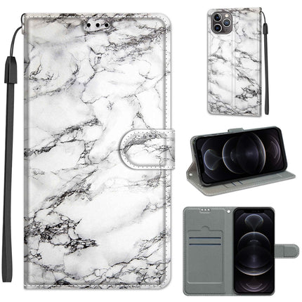 Estuche de cuero PU con tapa horizontal, cierre magnético y dibujo de colores de voltaje, con soporte y ranuras para tarjetas, para iPhone 12 Pro Max