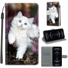 Voltage Colored Drawing Magnetic Clasp Horizontal Flip PU Leather Case with Holder & Card Slots, For iPhone 12 / 12 Pro