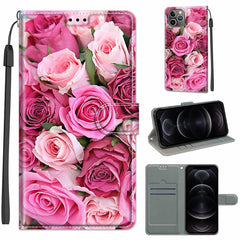 Voltage Colored Drawing Magnetic Clasp Horizontal Flip PU Leather Case with Holder & Card Slots, For iPhone 12 / 12 Pro