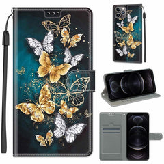 Voltage Colored Drawing Magnetic Clasp Horizontal Flip PU Leather Case with Holder & Card Slots, For iPhone 12 / 12 Pro