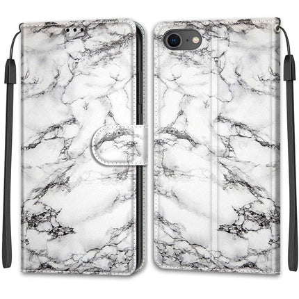 Estuche de cuero PU con tapa horizontal, cierre magnético y dibujo de colores de voltaje, con soporte y ranuras para tarjetas, para iPhone 12/12 Pro