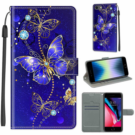 Estuche de cuero PU con tapa horizontal, cierre magnético y dibujo de colores de voltaje, con soporte y ranuras para tarjetas, para iPhone 12/12 Pro