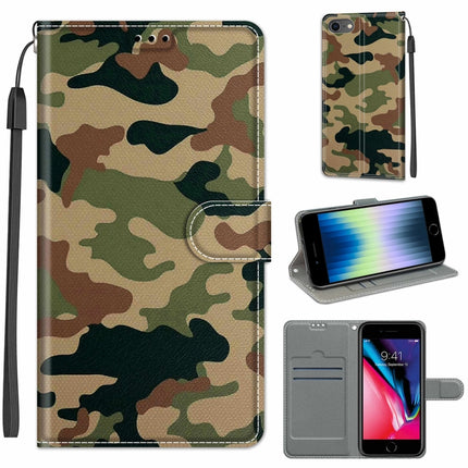 Estuche de cuero PU con tapa horizontal, cierre magnético y dibujo de colores de voltaje, con soporte y ranuras para tarjetas, para iPhone 12/12 Pro