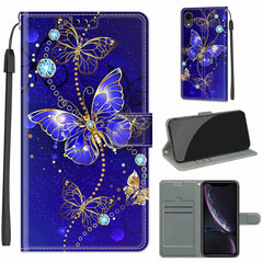 Voltage Colored Drawing Magnetic Clasp Horizontal Flip PU Leather Case with Holder & Card Slots, For iPhone XR