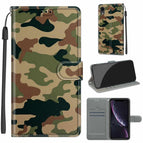 For iPhone XR / C12 Green Yellow Camouflage