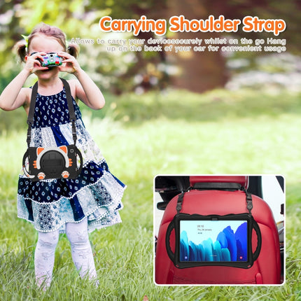 Cute Cat King Kids Shockproof EVA Protective Case with Holder & Shoulder Strap & Handle