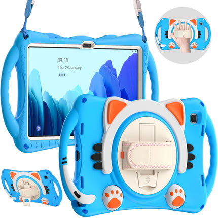 Cute Cat King Kids Shockproof EVA Protective Case with Holder & Shoulder Strap & Handle