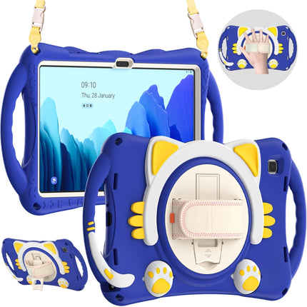 Cute Cat King Kids Shockproof EVA Protective Case with Holder & Shoulder Strap & Handle