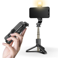 L10S Mini Fill Light Bluetooth Selfie Stick Tripod Mobile Phone Holder, L10S