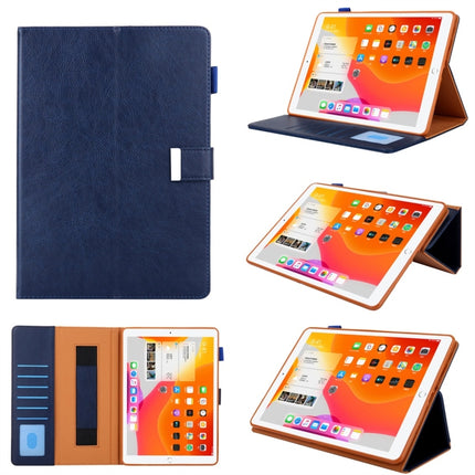 Estuche de cuero con tapa horizontal de estilo empresarial con soporte, ranura para tarjetas, marco de fotos, billetera, correa para la mano y función de suspensión/activación, para iPad Pro de 10,5 pulgadas/iPad 10,2, iPad 5/6/7/8/9, iPad mini 1/2/3/4/5