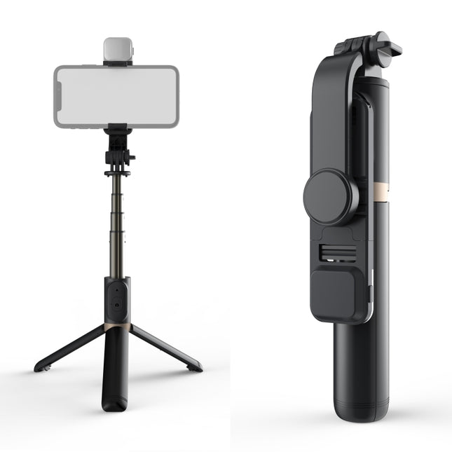 Q03S Fülllicht Bluetooth Selfie Stick Stativ Handyhalter, Q03S (Schwarz), Q03S (Weiß)