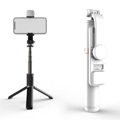 Q03S Fill Light Bluetooth Selfie Stick Tripod Mobile Phone Holder, Q03S(Black), Q03S(White)