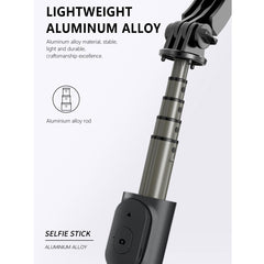 Q03S Fill Light Bluetooth Selfie Stick Tripod Mobile Phone Holder, Q03S(Black), Q03S(White)