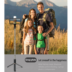 Q03S Fill Light Bluetooth Selfie Stick Tripod Mobile Phone Holder, Q03S(Black), Q03S(White)