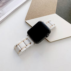 Five Beads Ceramic Steel Replacement Watchbands For Apple Watch Series