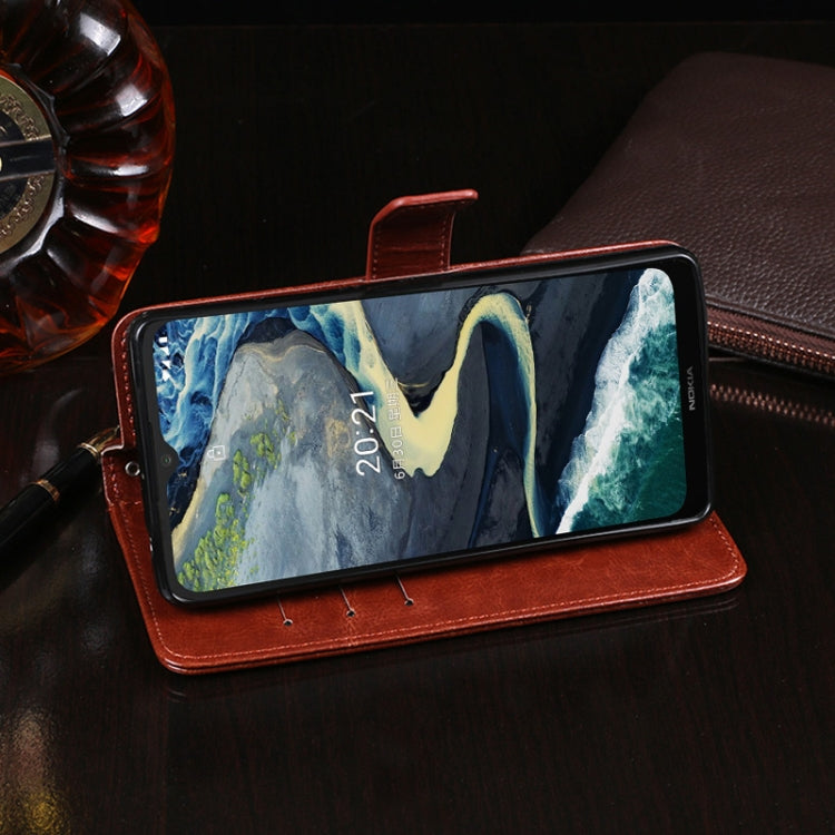 idewei Crazy Horse Texture Horizontal Flip Leather Case with Holder & Card Slots & Wallet, For Nokia C20 Plus, For OPPO Realme C11 (2021), For vivo V21e 4G