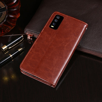 idewei Crazy Horse Texture Horizontal Flip Leather Case with Holder & Card Slots & Wallet, For vivo Y12S 2021, For vivo Y52 5G / Y72 5G, For Wiko Power U10