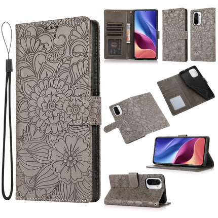 Skin Feel Embossed Sunflower Horizontal Flip Leather Case with Holder & Card Slots & Wallet & Lanyard, For Xiaomi POCO X3 NFC / X3 Pro / X3, For Xiaomi Redmi K40 / K40 Pro / Poco F3, For Xiaomi Mi 10T Lite 5G, For Xiaomi Mi 11