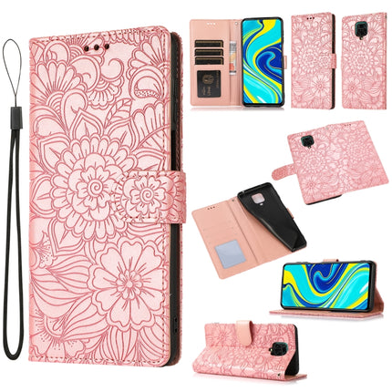 Skin Feel Embossed Sunflower Horizontal Flip Leather Case with Holder & Card Slots & Wallet & Lanyard, For Xiaomi Redmi Note 9 Pro, For Xiaomi Mi CC9, For Xiaomi Redmi 8A, For Xiaomi Redmi Note 7