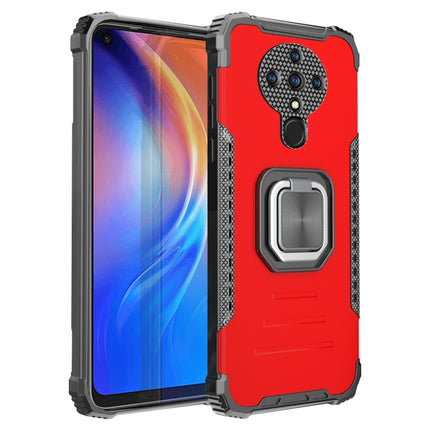 For Tecno Spark 6 Fierce Warrior Series Armor All-inclusive Shockproof Aluminum Alloy + TPU Protective Case with Ring Holder, For Tecno Spark 6