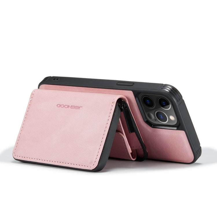 JEEHOOD Magnetic Zipper Horizontal Flip Leather Case with Holder & Card Slot & Wallet, For iPhone 12 mini, For iPhone 12 / 12 Pro, For iPhone 12 Pro Max