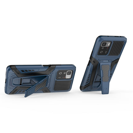 War Chariot Series Armor All-inclusive Shockproof PC + TPU Protective Case with Invisible Holder, For Xiaomi Redmi Note 10 Pro 5G, For Samsung Galaxy A22 4G