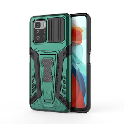 War Chariot Series Armor All-inclusive Shockproof PC + TPU Protective Case with Invisible Holder, For Xiaomi Redmi Note 10 Pro 5G, For Samsung Galaxy A22 4G