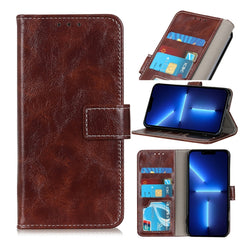 Retro Crazy Horse Texture Horizontal Flip Leather Case with Holder & Card Slots & Photo Frame & Wallet, For iPhone 13 mini, For iPhone 13, For iPhone 13 Pro, For iPhone 13 Pro Max, For Nokia C10 / C20