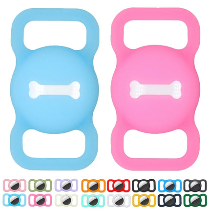 Funda protectora de silicona a prueba de golpes y arañazos, estilo: huesos, para AirTag