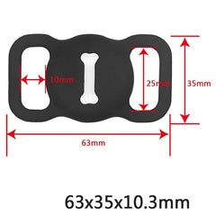 Funda protectora de silicona a prueba de golpes y arañazos, estilo: huesos, para AirTag