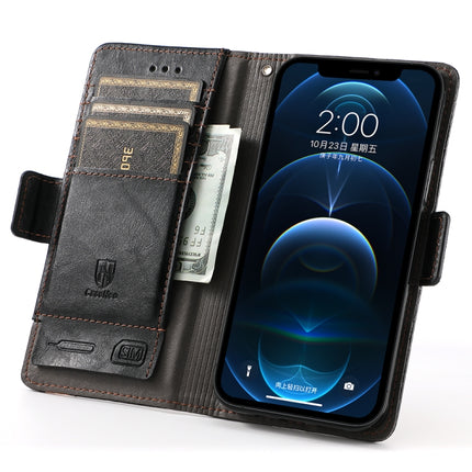 CaseNeo Business Splicing Dual Magnetic Buckle Horizontal Flip PU Leather Case with Holder & Card Slots & Wallet, For iPhone 12 / 12 Pro, For iPhone 12 Pro Max, For iPhone 11 Pro, For iPhone 11