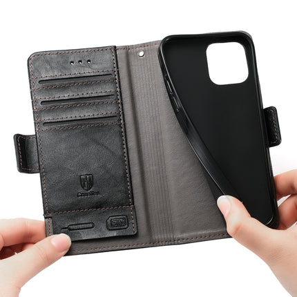 CaseNeo Business Splicing Dual Magnetic Buckle Horizontal Flip PU Leather Case with Holder & Card Slots & Wallet, For iPhone 12 / 12 Pro, For iPhone 12 Pro Max, For iPhone 11 Pro, For iPhone 11