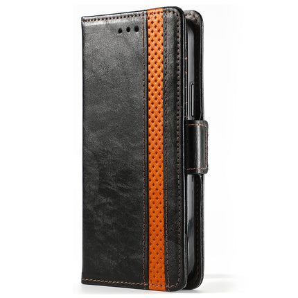 CaseNeo Business Splicing Dual Magnetic Buckle Horizontal Flip PU Leather Case with Holder & Card Slots & Wallet, For iPhone 11 Pro Max